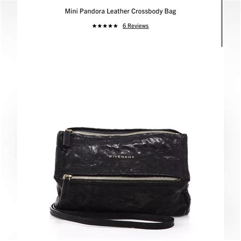 givenchy mini pandora size|Givenchy mini Pandora leather crossbody.